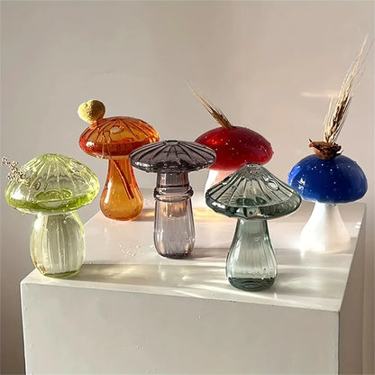 Stained Glass Mushroom Ornament