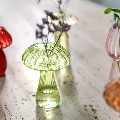 Stained Glass Mushroom Ornament