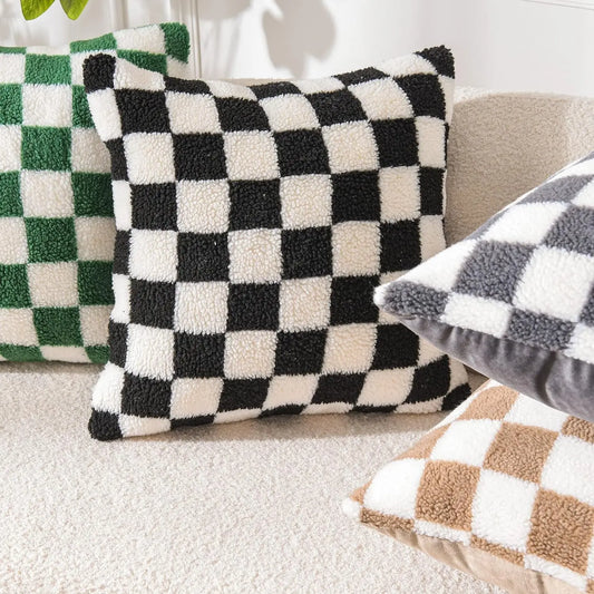 Checkerboard Cushion Cover